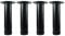 QLLY Furniture Legs, 8 Inch Adjustable Metal Furniture Legs, Replacement Feet for Sofa Chair Ottoman Cabinet (Black, 4 Pack)