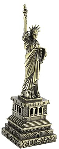 MAGT Freiheitsstatue, Vintage Statue of Liberty Metallstatue 15 cm Freiheitsstatue Figur Gebäudemodell Desktop Ornamente für Shop Home Dekoration