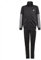 adidas Jungen 3-streifen Team Trainingsanzug, Top:Black/White Bottom:Black/White, 176 EU