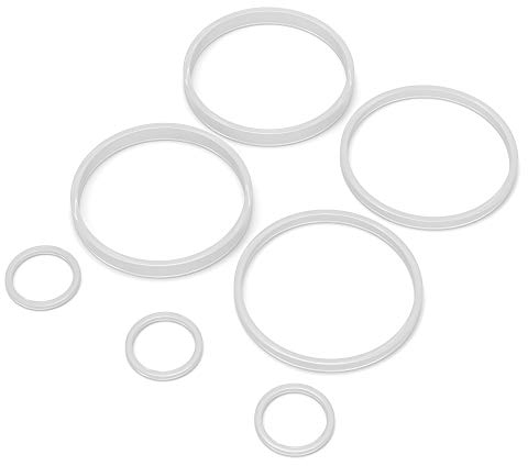 Accessoires de bouchons de rechange BeMaxx pour bouteilles Wide Mouth ACTIVE FLASK de toutes tailles (950 ml, 680 ml, 530 ml, 410 ml) | Sans BPA (jeu de bagues d'étanchéité, bouteille à large goulot)