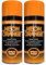 Classic Signature - 2 x Neon Orange 200ML, Spray Paint Aerosol Fluorescent Bright Graffiti (Banksey) Matt Finish