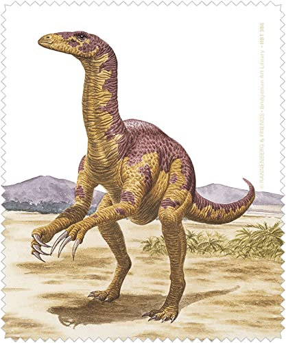 Rannenberg & Friends RBT386 Microfaser-Brillenputztuch | Kollektion Dinosaurier ''Nanshiungosaurus'' | Maße: 15x18 cm
