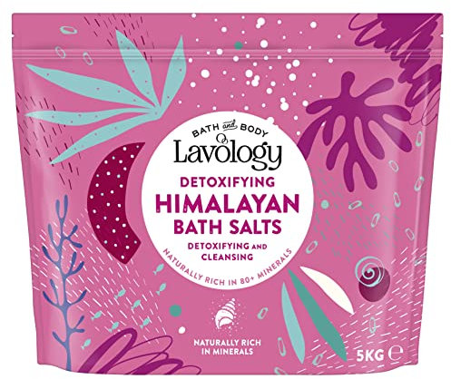 Lavology HimalayaBade salz Alle natürlichen Inhaltsstoffe Entgiften, Reinigen, Entschlacken, 5kg