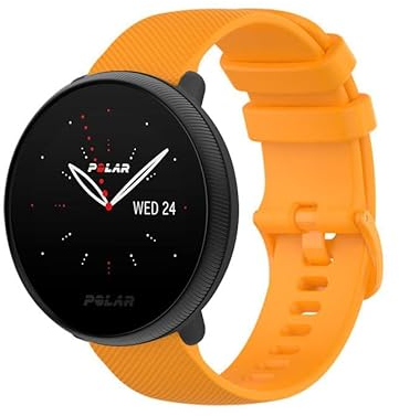 Strap-it Silikonarmband - kompatibel mit - Polar Ignite 2 - Armband - Orange - fur Polar Ignite 1 - Polar Ignite 3 - Polar Unite - Polar Pacer