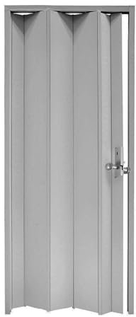 Decorspace Falttür Luciana für den Innenbereich, 88,5 x 214 cm, aus PVC, grau, einfarbig ASIN: B0B15P584V