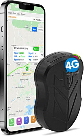 SinoTrack 4G GPS Tracker for Vehicles, ST-905L Strong Battery GPS Tracker Waterproof Locator Real-Time Location Device for Car Motorcycle Truck Taxi with No Monthly Fee Tracking System