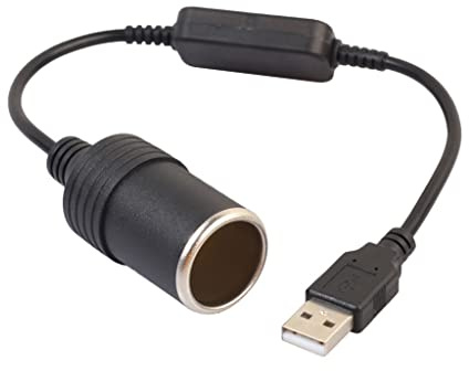 zalati Konverter Kabel 5V USB Stecker auf 12V Auto Zigarettenanzünder Sockel Weibliche Power Adapter Konverter für Fahren Recorder Kleine Auto Supplies