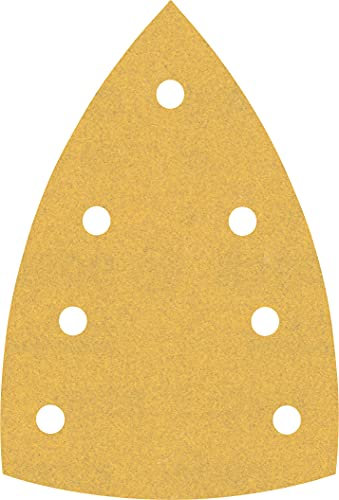 Bosch 50x EXPERT C470 Schleifblatt mit 7 Löchern (für Farbe auf Holz, Hartholz, Ø 100x150 mm, Körnung 180, Professional Zubehör Multischleifer)