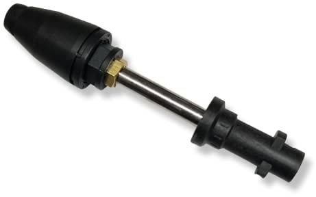 Dreckfräse Rotordüse für Kärcher HD Nilfisk Gerni Lavor Ferrix Black & Decker Bosch 10-fache Reinigungsleistung ca.15cm lang (Bajonett Kunststoff)