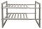 HUOLE Étagère de Rangement sous Évier Rack Organisateur de Support Extensible pour Cuisine Salle de Bain Chambre Salon Longueur Réglable Capacité de Charge 15 kg(38-70 * 26 * 38cm (Gris))