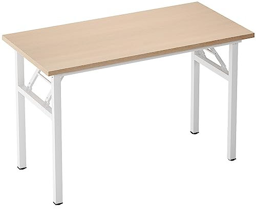 Need Klapptisch kleiner Computertisch Schreibtisch 100CM Klappbar und Montagefrei,Tisch aus E1 Holzwerkstoffen und Stahlrahmen,Konferenztische,PC Tisch Bürotisch Esstisch für Zuhause und Büro,100*60CM