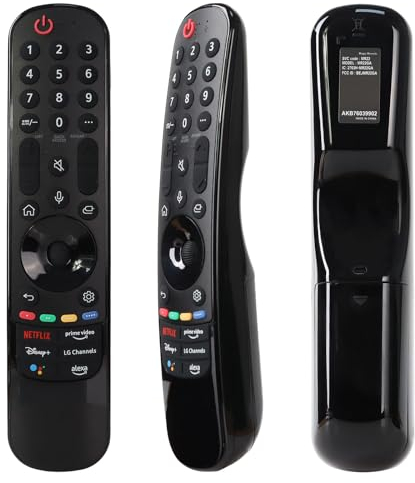 Ersatz für LG Magic TV Fernbedienung AKB76039902 MR22GA, kompatibel mit LG Smart TV 2022 OLED QNED NanoCell UHD 4K 8K, mit Zeiger und Sprachfunktionen