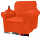 Granbest High Stretch Sofabezug Moderne Sofaüberwurf Jacquard Elastische Sofahusse für Wohnzimmer Protector für Hunde Haustiere (1 Sitzer, Orange)