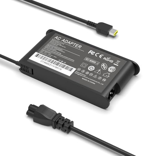 New Slim 135W Laptop Charger for Lenovo ThinkPad 4X20E50558, ThinkPad P1 20MD, ThinkPad P1 20ME, ThinkPad X1 Extreme 20MG ADL135NLC3A ADL135NDC3A Slim Tip AC Adapter