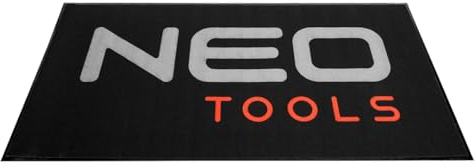 NEO TOOLS Anti-Rutsch-Matte 100x200 cm - Werkstatt-Boden, Gummi-Matte, Werkbank Auflage u. Boden-Matte - Gummi Matte für Keller, Anhänger - Hydrophobe Oberfläche