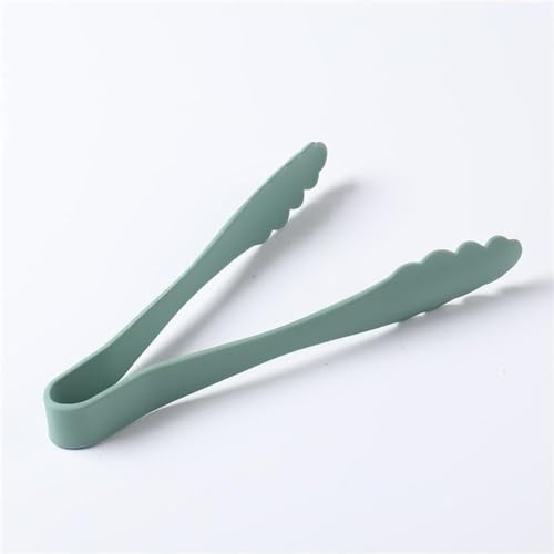 NICEIN® Silicone Kitchen Tongs, BPA-Free, Heat Resistant, Easy to Clean, Dishwasher Safe, Meat Tongs (Green, 24 cm)