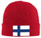 Strickmütze Finnland Flagge Finnisch Wintermütze Daily Beanie Mütze Bequeme Cuffed Hats Für Wandern Alle Jahreszeiten Camping
