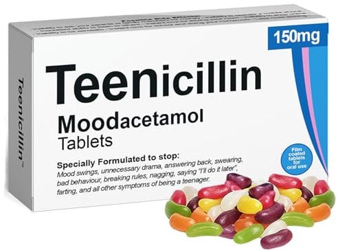 Teenicillin Funny Gifts for Teens. Joke Prank Pill Box, Jelly Bean Sweets Gifts for Boys, Teenage Gifts for Girls, 13th Birthday Gifts, 17th Birthday, 18th Birthday Gifts for Boys & Girls
