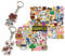 GTOTd Animal Acrossing Stickers Aufkleber (100 Stück Mit Keychain Dekor) Gifts Geschenke Cute Cartoon Vinyl Decals Party Supplies für Laptop Wohnzimmer Skateboard Graffiti