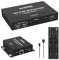 1080P HDMI KVM Extender Over Cat 6/7/8 Cable up to 492 ft, HD Digital Media Player for USB Drives, HDMI Extender with 3.5mm Audio & Loop Out, Support IR Remote, Support One to Many Connection
