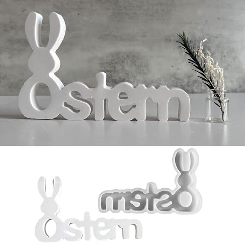 Silikonform Ostern, Silikonformen Gießformen, Silikonformen Gießformen Ostern, Silikonform Kaninchen, Gießformen Silikon, Geeignet für Die Handwerksdekoration