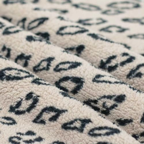 Teddy Teddystoff | Teddyplüsch | Leopard | Leo | Leomuster | Meterware | ab 50x150cm (hellbeige)