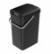 eacommerce - Pattumiera Sottolavello Differenziata | Bidoncino con Maniglia | Adatta a Cassetti Cucina | Capacità 14L | Nera | Misure 27x20x39H cm