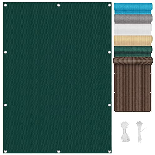 Outdoor Rectangular Sun Shade Sail 2.8 x 7.5 m UV Protection 95% Garden Balcony Canopy with Fixing Kit Green Awning for Patio Deck and Pergola