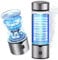 IUHFSIFS Generatore di bottiglie d'acqua idrogeno, doppio contenuto di idrogeno, 3000 ppb, bottiglia idro per acqua, 0 cloro, 0 ozono e 0 metalli pesanti, 420 ml, 2 spazzole