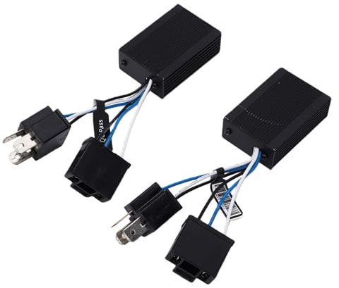 BONKZEBU H4 LED-Scheinwerfer, Canbus-fehlerfreier Decoder, Stabile Leistung für GM-Fahrzeuge, Aluminiumlegierung, 2 Stück