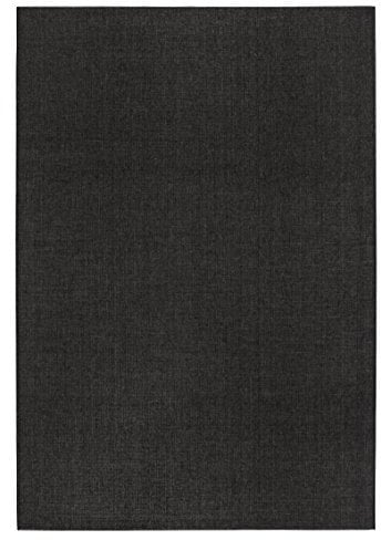 Webteppich Kurzflor Flachgewebe Uni anthrazit 240 x 340 cm . Weitere Farben und Größen verfügbar