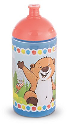 Nici 41871 Forest Friends Trinkflasche mit Murmeltier und Eichhörnchen, 19.5 cm
