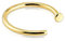Autiga® Nasen-Piercing 14 Karat 585 Echtgold Stecker Nasenring Stift Hufeisen Nagel Gold 8 mm