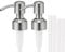 Satisfounder 304 Edelstahl Seifenspender-Pumpe, 2 Stück, rostfreie Seifen- und Lotion-Pumpe für Ihre Küche, Badezimmer, Seifenspender, passend Standard 227 ml 453 Boston Round 28/400 Flaschenhals.