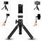 JJC 2in1 Extendable Mini Tripod, Selfie Stick Vlogging Travel Tripod w Smart Phone Clip for Sony ZV-1 ZV1II ZVE10 II ZV-E10 ZV1F RX100VII for Canon PowerShot G7XIII II Fuji X100VI X100V Ricoh GR3
