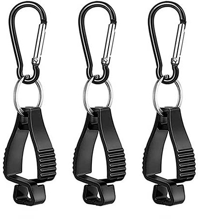 KONAMO 3 Pcs Work Glove Clip Glove Grabber Clip,Glove Clip Holder Welding Glove Clamp Grabber Holder Labor Glove Keeper Hanger(Black) white 5h5