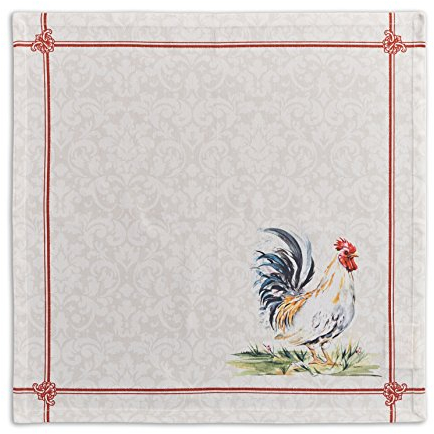 Maison d' Hermine Stoffservietten, 100% Baumwolle, 45cm x 45cm dekorative, waschbare Osterservietten, 4er-Set, für Essen, Feiertage, Buffetpartys und Hochzeiten, Campagne – Frühling/Sommer