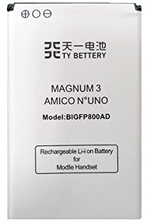 [TY BETTERY] Batteria compatibile con BIGFP800AD Brondi Magnum 3 / Amico numero 1