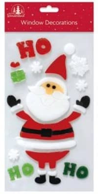 Tallon International Adhesivo de gel para ventana de Navidad, decoración de gel de Navidad (Papá Noel (22003), multicolor