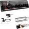 Kenwood KMM-BT408DAB 1-DIN Digital Media Receiver Autoradio DAB+ Bluetooth USB Einbauset passend für Citroen C3 und C3 Pluriel 2002-2010 schwarz