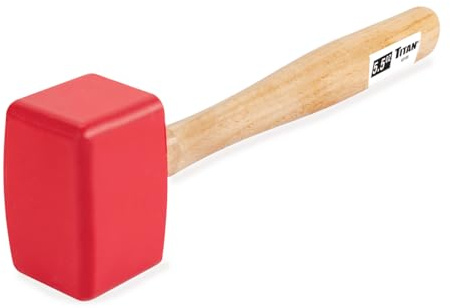 Titan 63109 5.5oz Sorbothane Soft Blow Mallet, Non-marring & Non-sparking Hammer, Safe for Use on Wood, Metal, Vinyl, Tile, Glass, & Plastic - Made in the USA