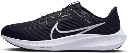 NIKE Air Zoom Pegasus 40, Sneaker Hombre, Black/White-Iron Grey, 47.5 EU