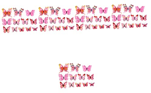 minkissy 60pezzi Fermagli Forma Di Farfalla Eleganti Accessori Per Decorativi e Colorati Per Donne e Ragazze Occasioni Speciali e Feste