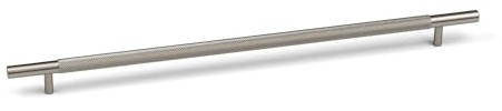 Knurled Brushed Nickel Long Kitchen Cupboard Bar Handle 320mm Fixings Cabinet Door Drawer Furniture Wardrobe Pull