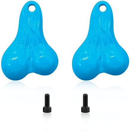 OGRC 2PCS Hanging Truck Balls Nuts 16g Bumper Balls Bull Nuts Tail Ball Counterweight for TRX4M SCX24 1/18 1/24 RC Crawler Car (Sky Blue)