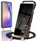 Micoden Coque pour Samsung Galaxy A54 5G Silicone avec Collier avec Motif Coeur d'amour Mignon Etui Housse avec Cordon Tour de Cou Lanière en Corde pour Samsung Galaxy A54 5G(Noir)