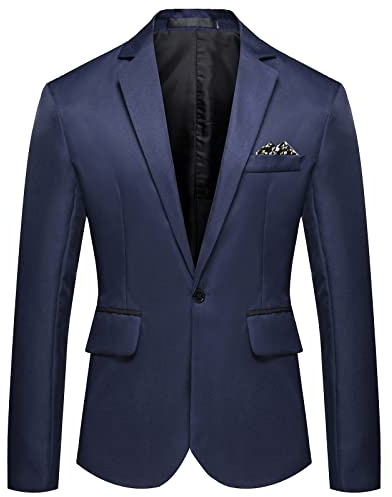 Blazer Veste de costume pour homme avec col montant Coupe droite Coupe ajustée Veste blazer d'affaires Veste de costume pour homme Couleur unie à manches longues Combinaison de sport Veste de loisirs