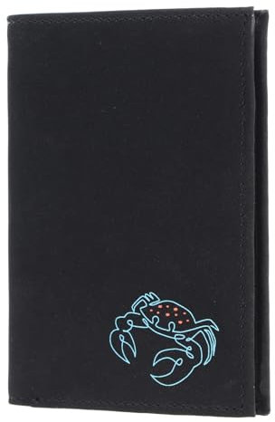 Oxmox Geldbörse New Cryptan RFID Protect Kombibörse Crab Print Cyan Black