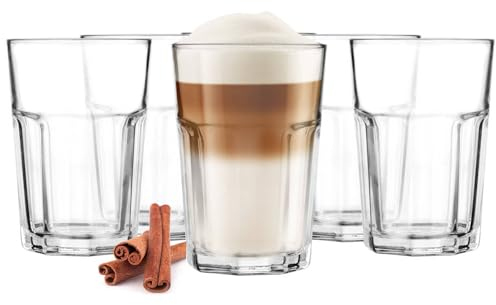 Glasmark KROSNO 1992 Ensemble de Verres 6 Pièces Boire Eau Café Glacé Jus Compatibles Lave-vaisselle 6x320 ml