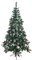 Künstlicher Tannenbaum Weihnachtsbaum mit Schnee-Effekt und Tannenzapfen (120 cm)
